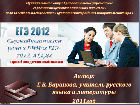 части речи ЕГЭ 2013 по русскому языку